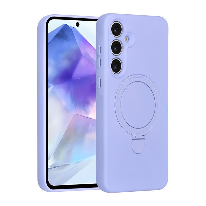 TUNIQ Samsung Galaxy A55 Backcover hoesje - Magsafe With Ring Stand - Hanger - Lila-Hoesjes-Ilumina Benelux