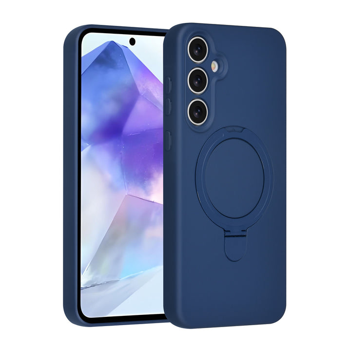 TUNIQ Samsung Galaxy A55 Backcover hoesje - Magsafe With Ring Stand - Hanger - Navy Blue-Hoesjes-Ilumina Benelux