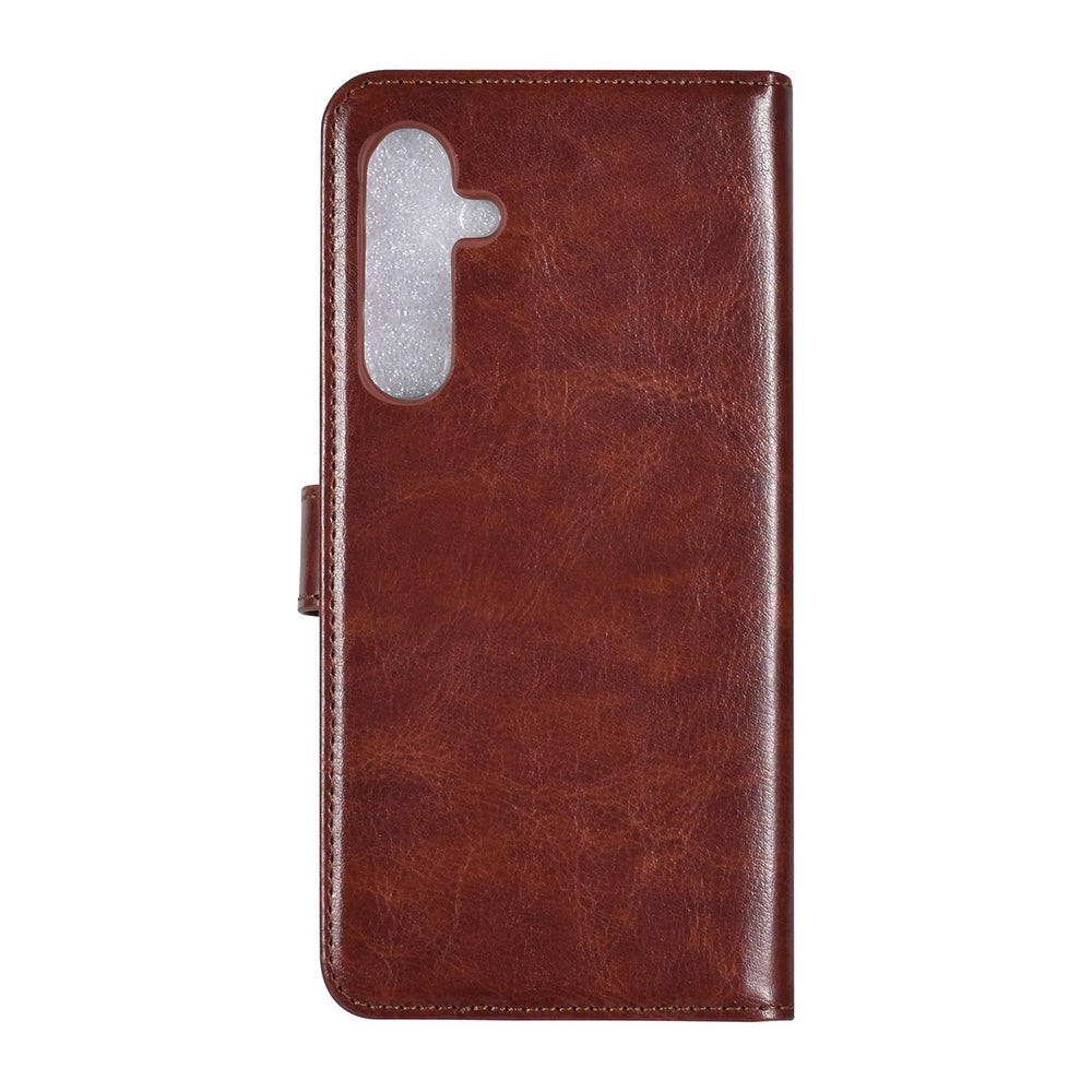 TUNIQ Samsung Galaxy A55 Book Case hoesje - Pasjeshouder voor 3 pasjes - Magneetsluiting - Hanger - Bruin-Hoesjes-Ilumina Benelux