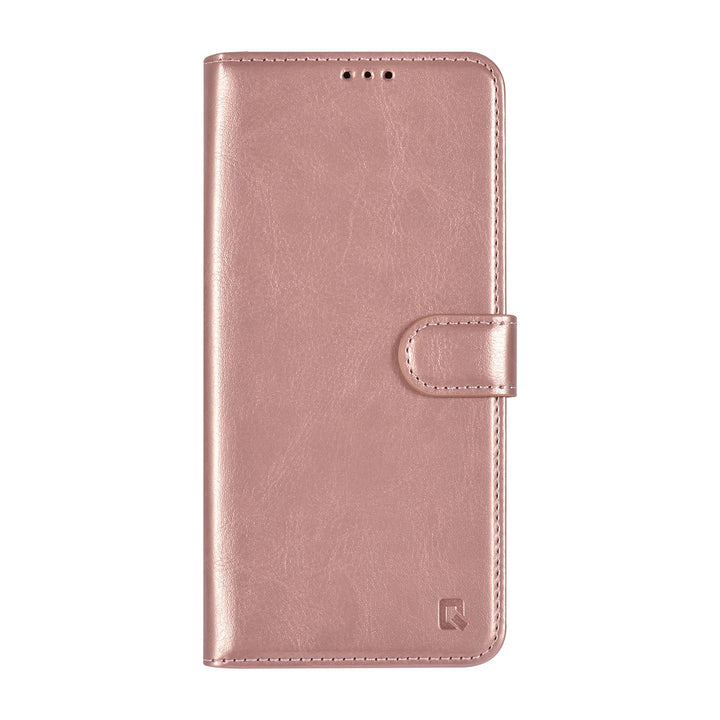 TUNIQ Samsung Galaxy A55 Book Case hoesje - Pasjeshouder voor 3 pasjes - Magneetsluiting - Hanger -Rose Gold-Hoesjes-Ilumina Benelux