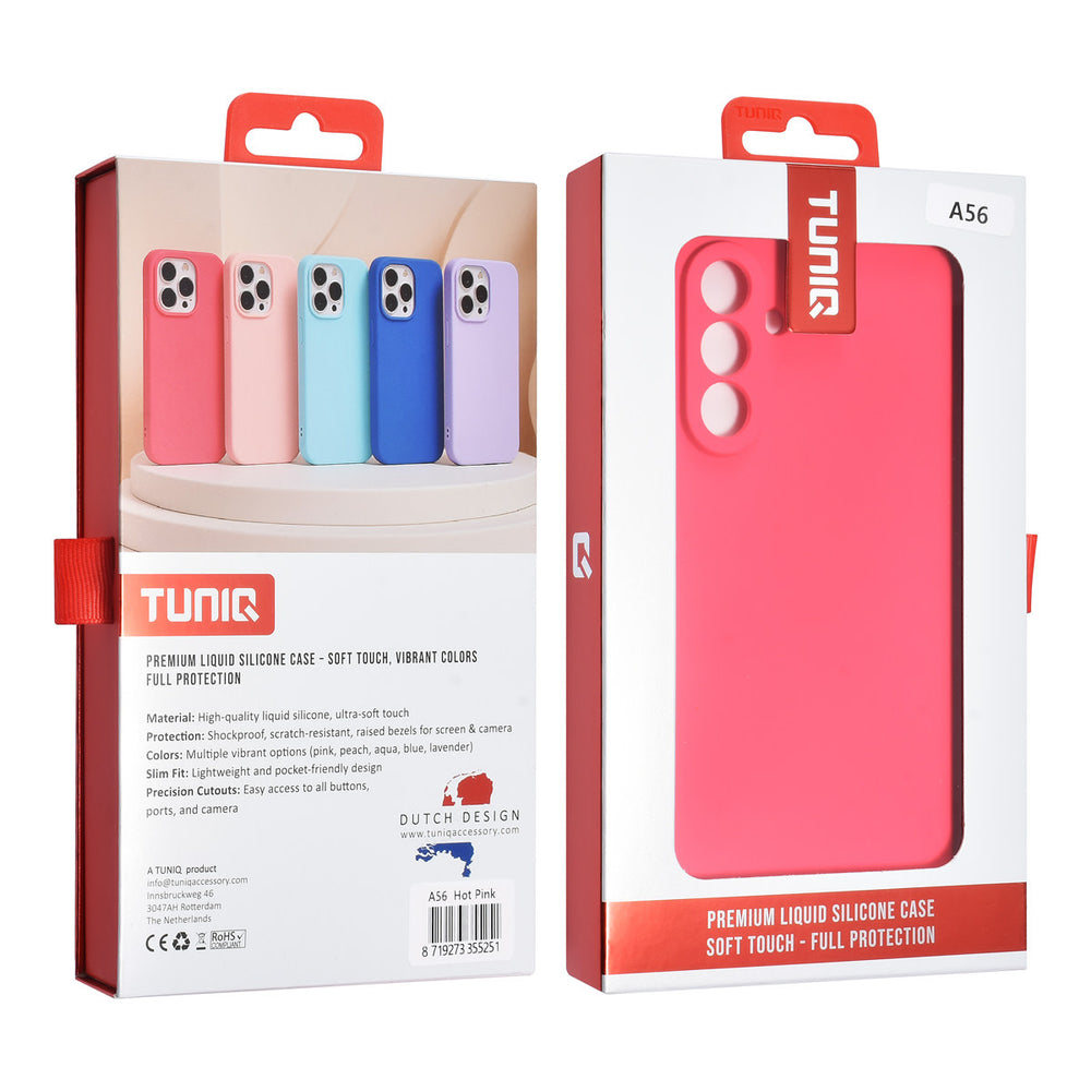 TUNIQ Samsung Galaxy A56 Backcover hoesje - Felroze-Hoesjes-Ilumina Benelux