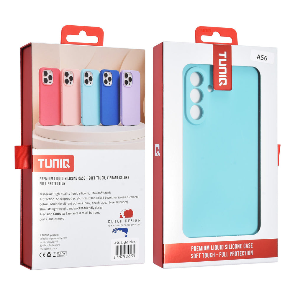 TUNIQ Samsung Galaxy A56 Backcover hoesje - Koraalblauw-Hoesjes-Ilumina Benelux