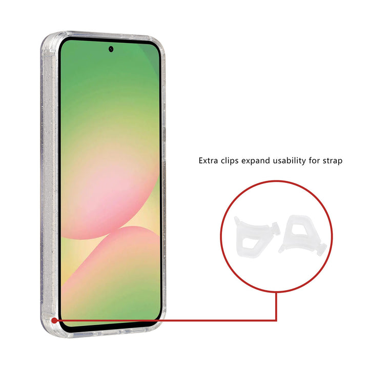 TUNIQ Samsung Galaxy A56 Backcover hoesje - Magsafe - Glitter - Hanger - Transparant-Hoesjes-Ilumina Benelux