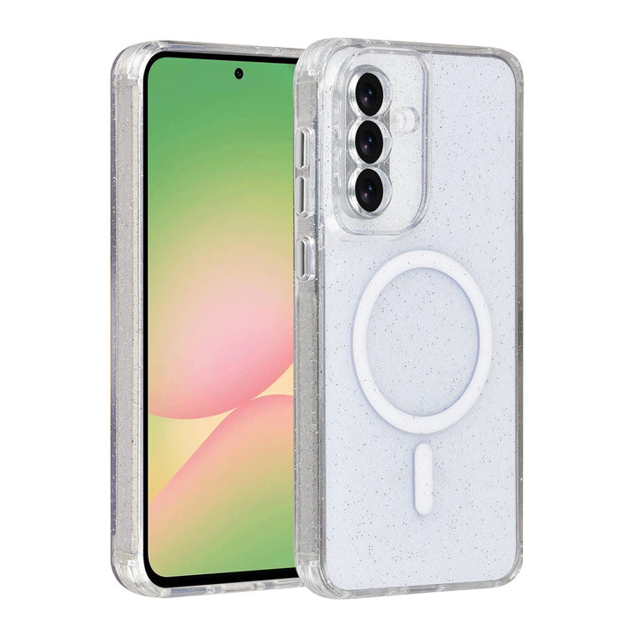 TUNIQ Samsung Galaxy A56 Backcover hoesje - Magsafe - Glitter - Hanger - Transparant-Hoesjes-Ilumina Benelux