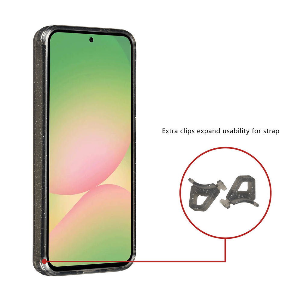 TUNIQ Samsung Galaxy A56 Backcover hoesje - Magsafe - Glitter - Hanger - Zwart-Hoesjes-Ilumina Benelux