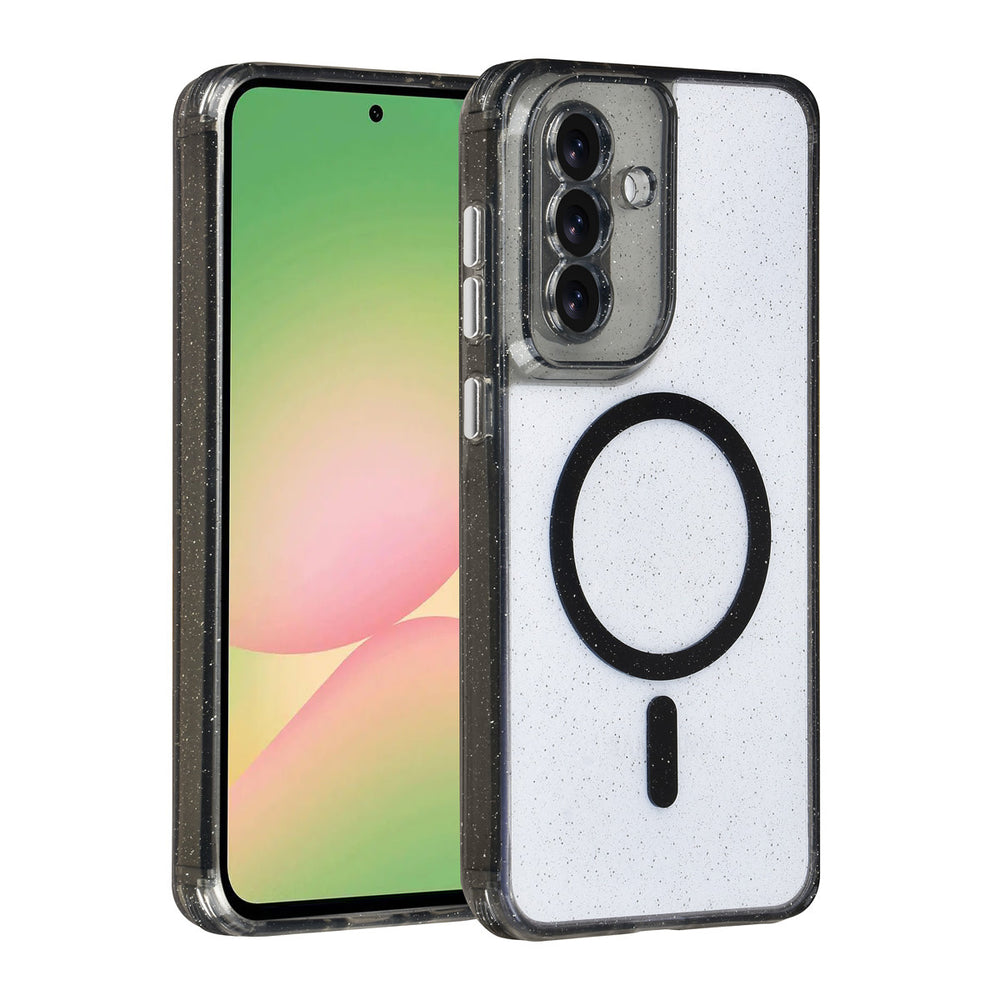 TUNIQ Samsung Galaxy A56 Backcover hoesje - Magsafe - Glitter - Hanger - Zwart-Hoesjes-Ilumina Benelux