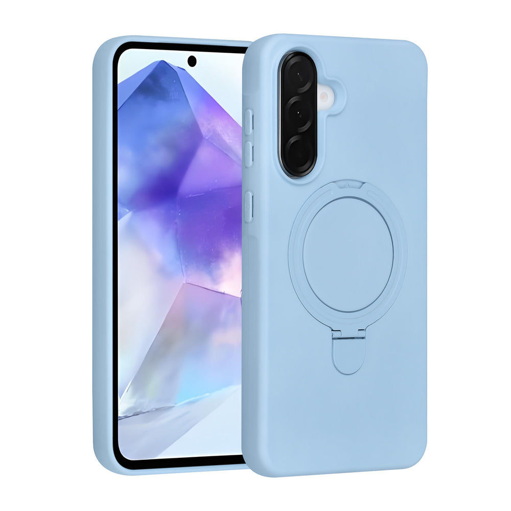 TUNIQ Samsung Galaxy A56 Backcover hoesje - Magsafe With Ring Stand - Hanger - Baby Blue-Hoesjes-Ilumina Benelux