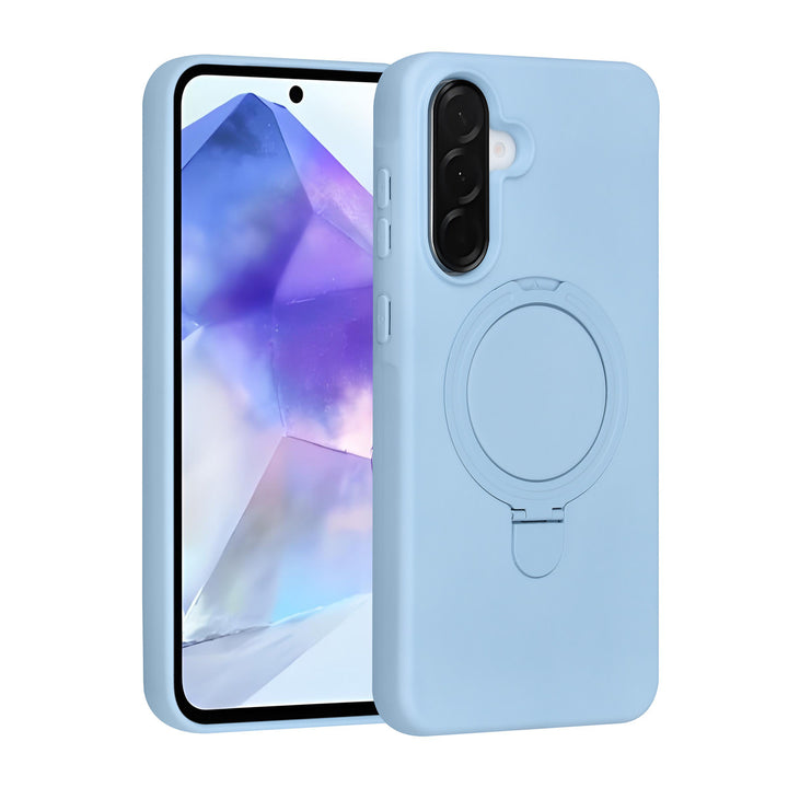 TUNIQ Samsung Galaxy A56 Backcover hoesje - Magsafe With Ring Stand - Hanger - Baby Blue-Hoesjes-Ilumina Benelux