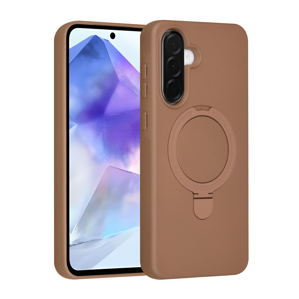 TUNIQ Samsung Galaxy A56 Backcover hoesje - Magsafe With Ring Stand - Hanger - Desert Brown-Hoesjes-Ilumina Benelux