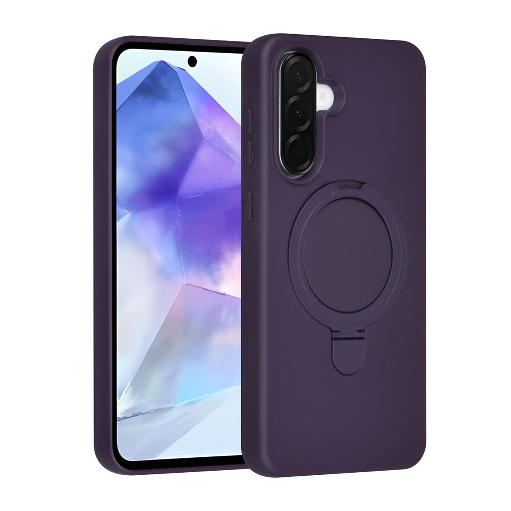 TUNIQ Samsung Galaxy A56 Backcover hoesje - Magsafe With Ring Stand - Hanger - Grape Purple-Hoesjes-Ilumina Benelux