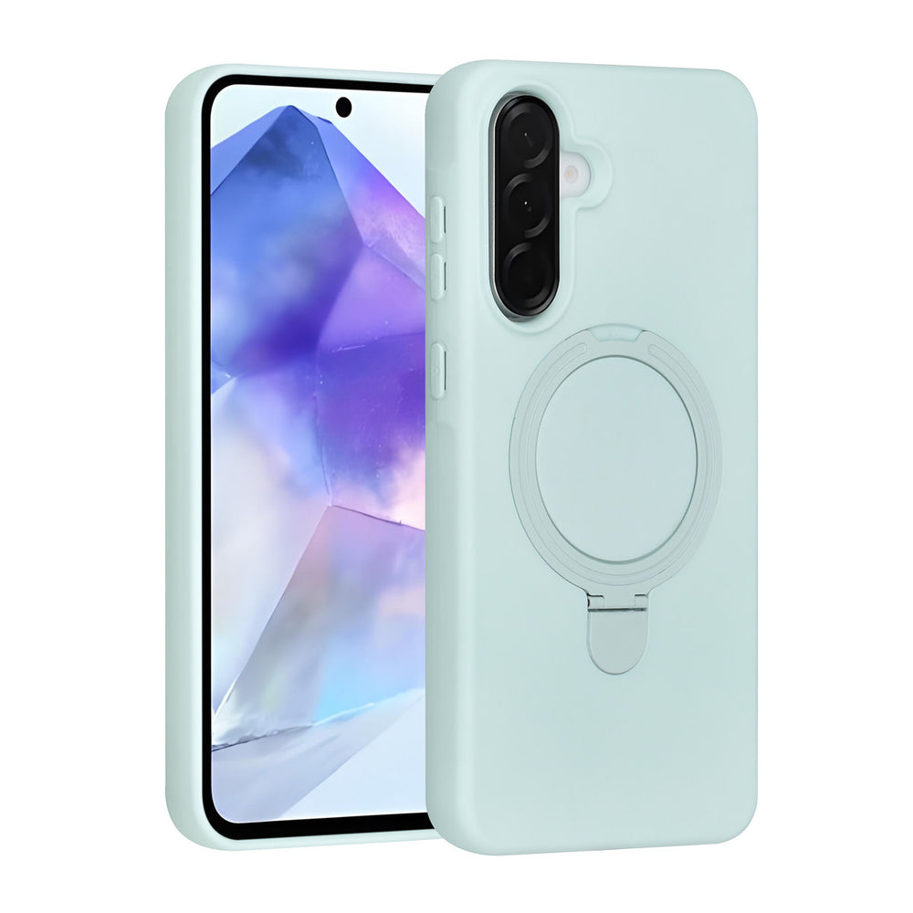 TUNIQ Samsung Galaxy A56 Backcover hoesje - Magsafe With Ring Stand - Hanger - Mint Green-Hoesjes-Ilumina Benelux