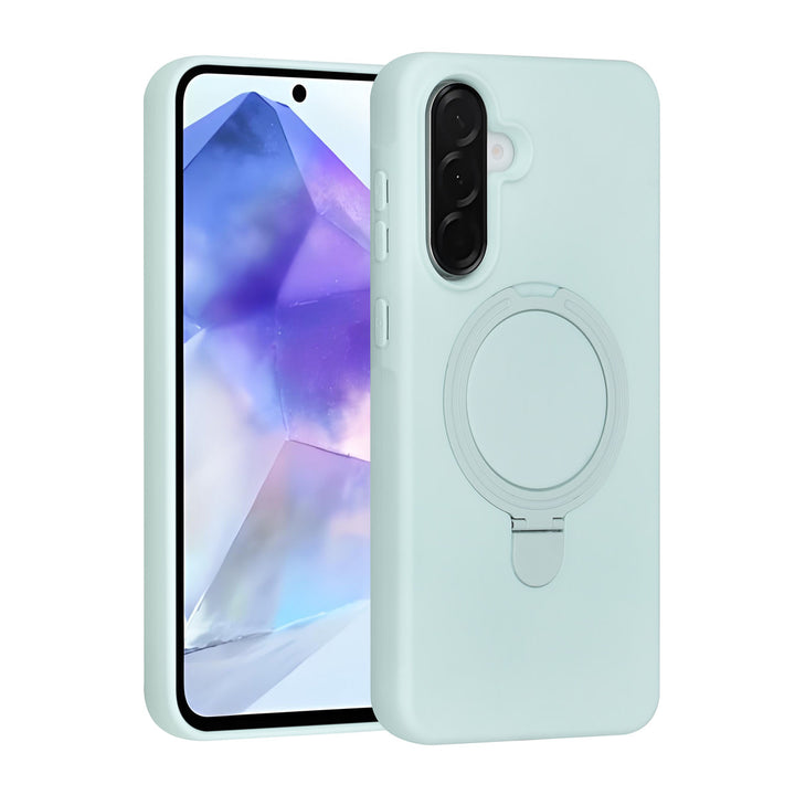 TUNIQ Samsung Galaxy A56 Backcover hoesje - Magsafe With Ring Stand - Hanger - Mint Green-Hoesjes-Ilumina Benelux