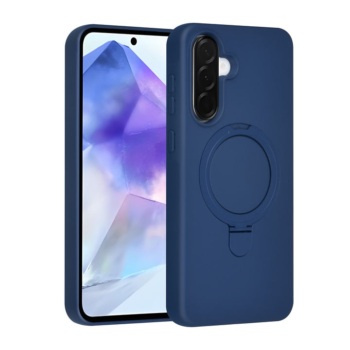 TUNIQ Samsung Galaxy A56 Backcover hoesje - Magsafe With Ring Stand - Hanger - Navy Blue-Hoesjes-Ilumina Benelux