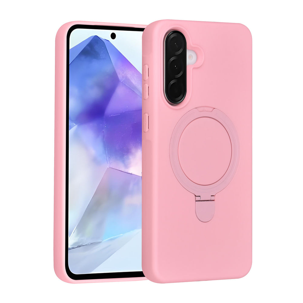 TUNIQ Samsung Galaxy A56 Backcover hoesje - Magsafe With Ring Stand - Hanger - Sakura Pink-Hoesjes-Ilumina Benelux
