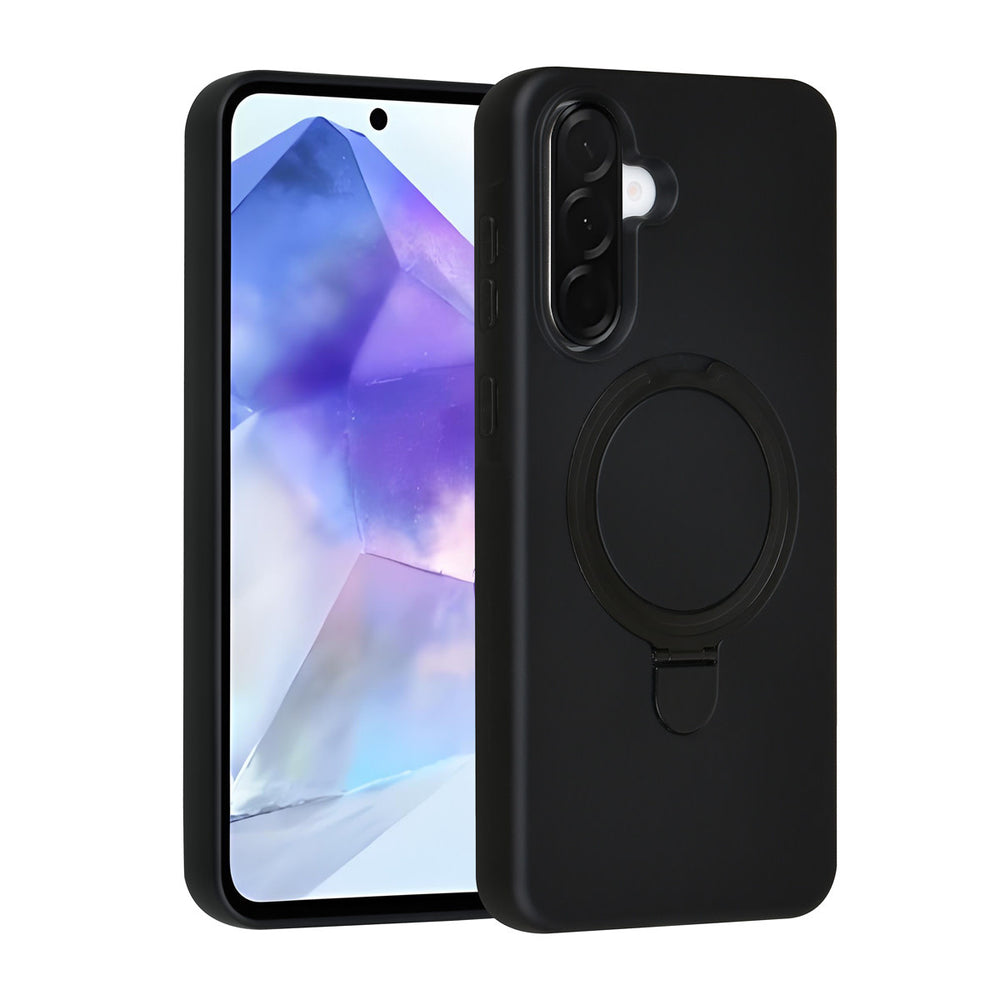 TUNIQ Samsung Galaxy A56 Backcover hoesje - Magsafe With Ring Stand - Hanger - Zwart-Hoesjes-Ilumina Benelux