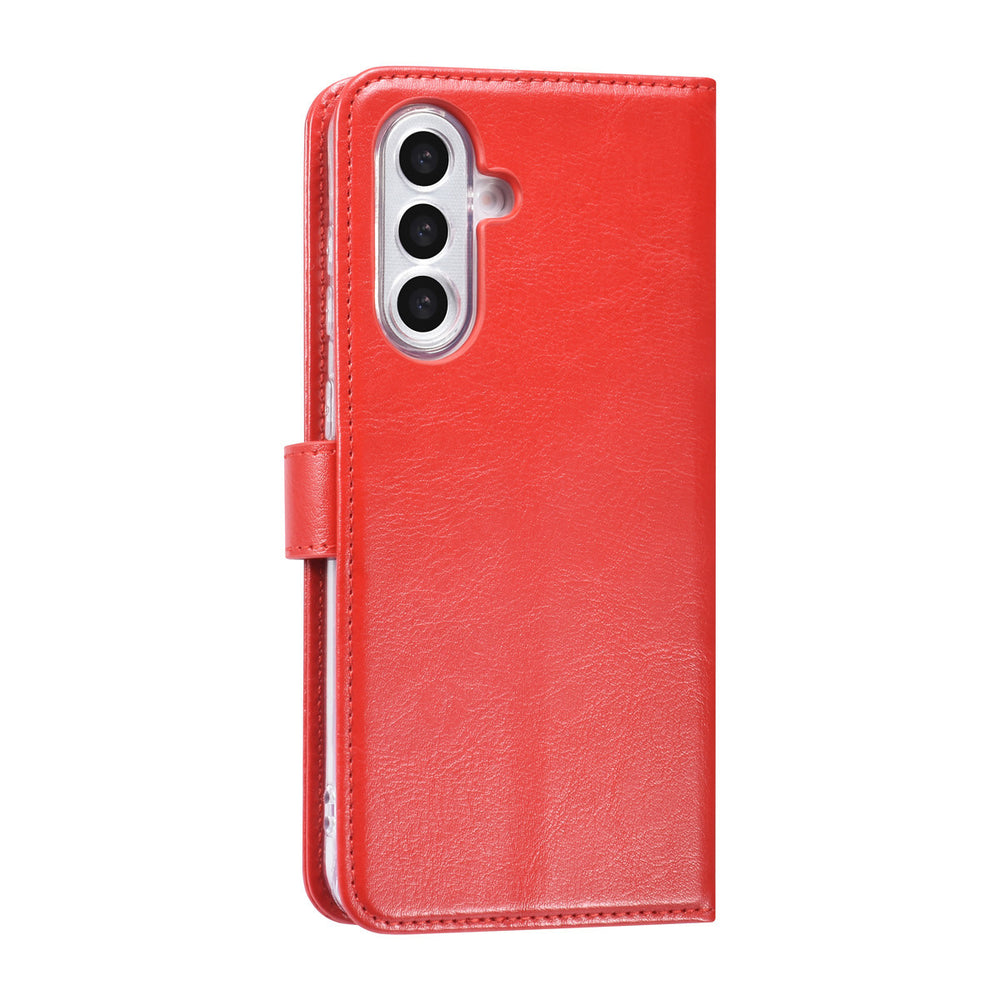 TUNIQ Samsung Galaxy A56 Book Case hoesje - Pasjeshouder voor 3 pasjes - Hanger - Rood-Hoesjes-Ilumina Benelux
