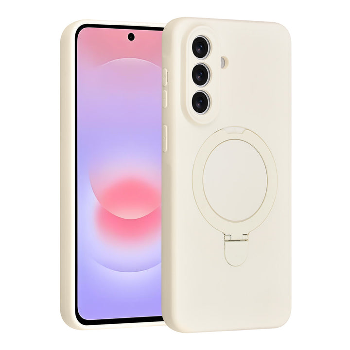 TUNIQ Samsung Galaxy A57 Backcover hoesje - Magsafe With Ring Stand - Hanger - Antique White-Hoesjes-Ilumina Benelux