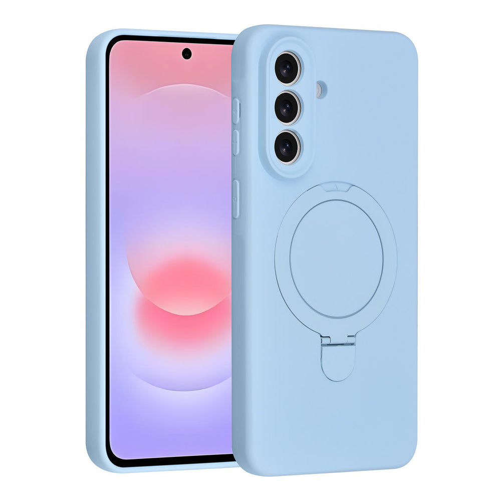 TUNIQ Samsung Galaxy A57 Backcover hoesje - Magsafe With Ring Stand - Hanger - Baby Blue-Hoesjes-Ilumina Benelux