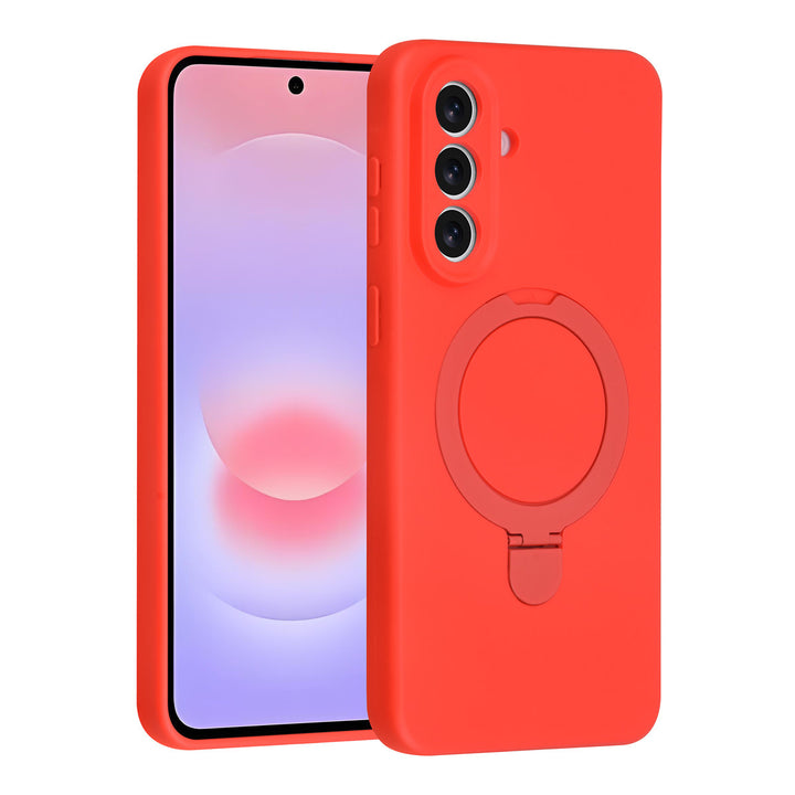 TUNIQ Samsung Galaxy A57 Backcover hoesje - Magsafe With Ring Stand - Hanger - Classic Red-Hoesjes-Ilumina Benelux