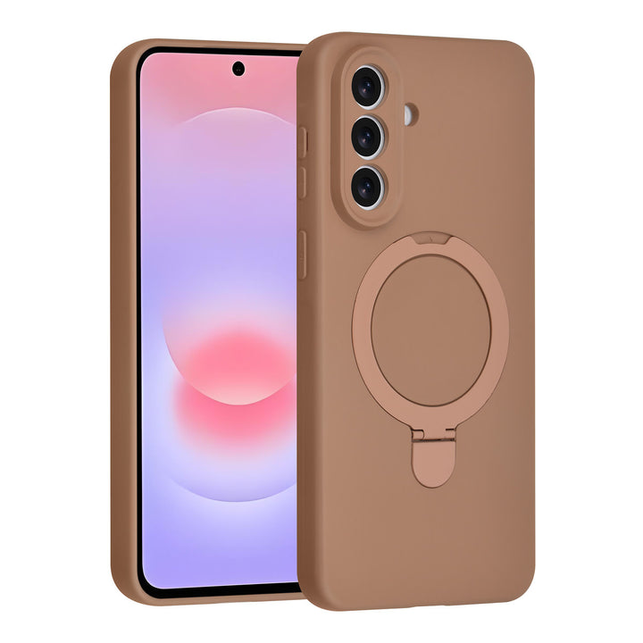TUNIQ Samsung Galaxy A57 Backcover hoesje - Magsafe With Ring Stand - Hanger - Desert Brown-Hoesjes-Ilumina Benelux