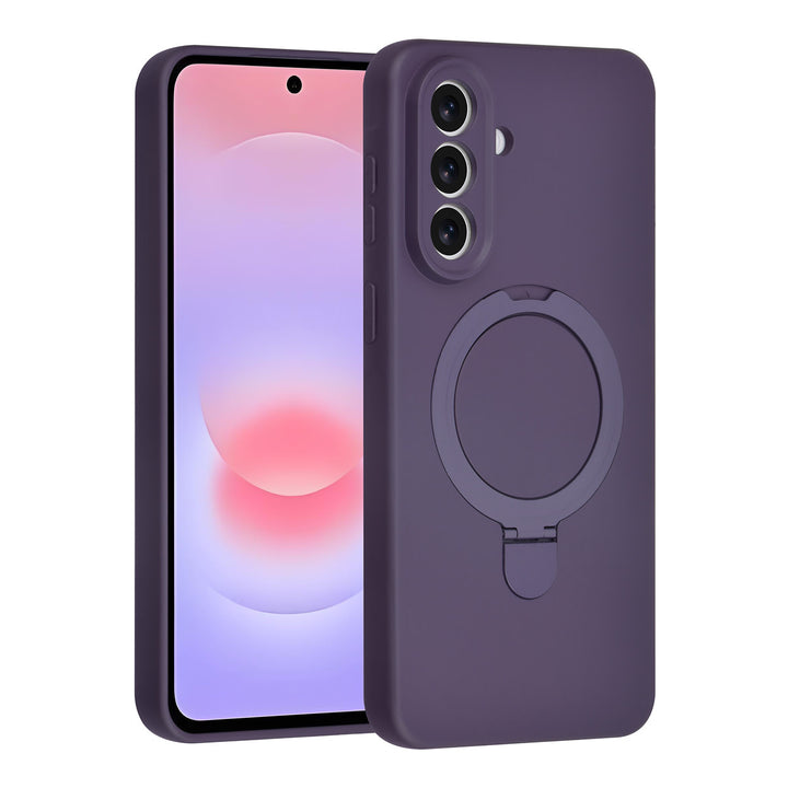 TUNIQ Samsung Galaxy A57 Backcover hoesje - Magsafe With Ring Stand - Hanger - Grape Purple-Hoesjes-Ilumina Benelux