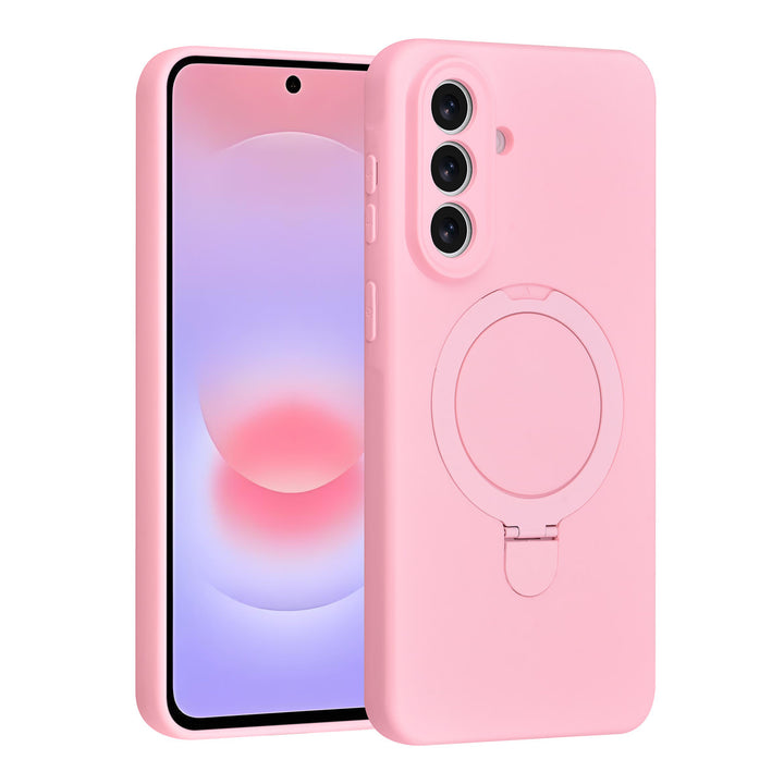 TUNIQ Samsung Galaxy A57 Backcover hoesje - Magsafe With Ring Stand - Hanger - Sakura Pink-Hoesjes-Ilumina Benelux