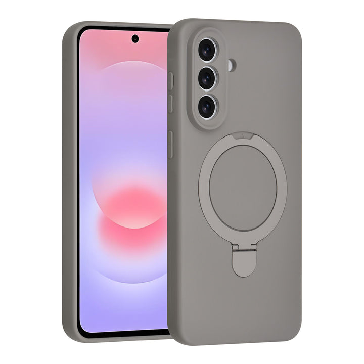 TUNIQ Samsung Galaxy A57 Backcover hoesje - Magsafe With Ring Stand - Hanger - Titanium Grey-Hoesjes-Ilumina Benelux