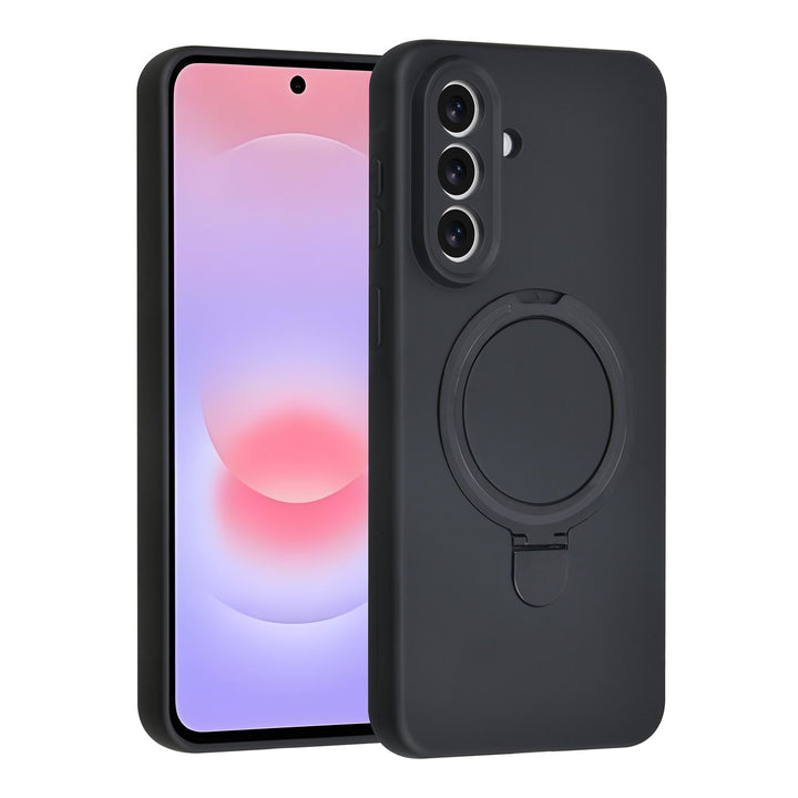 TUNIQ Samsung Galaxy A57 Backcover hoesje - Magsafe With Ring Stand - Hanger - Zwart-Hoesjes-Ilumina Benelux
