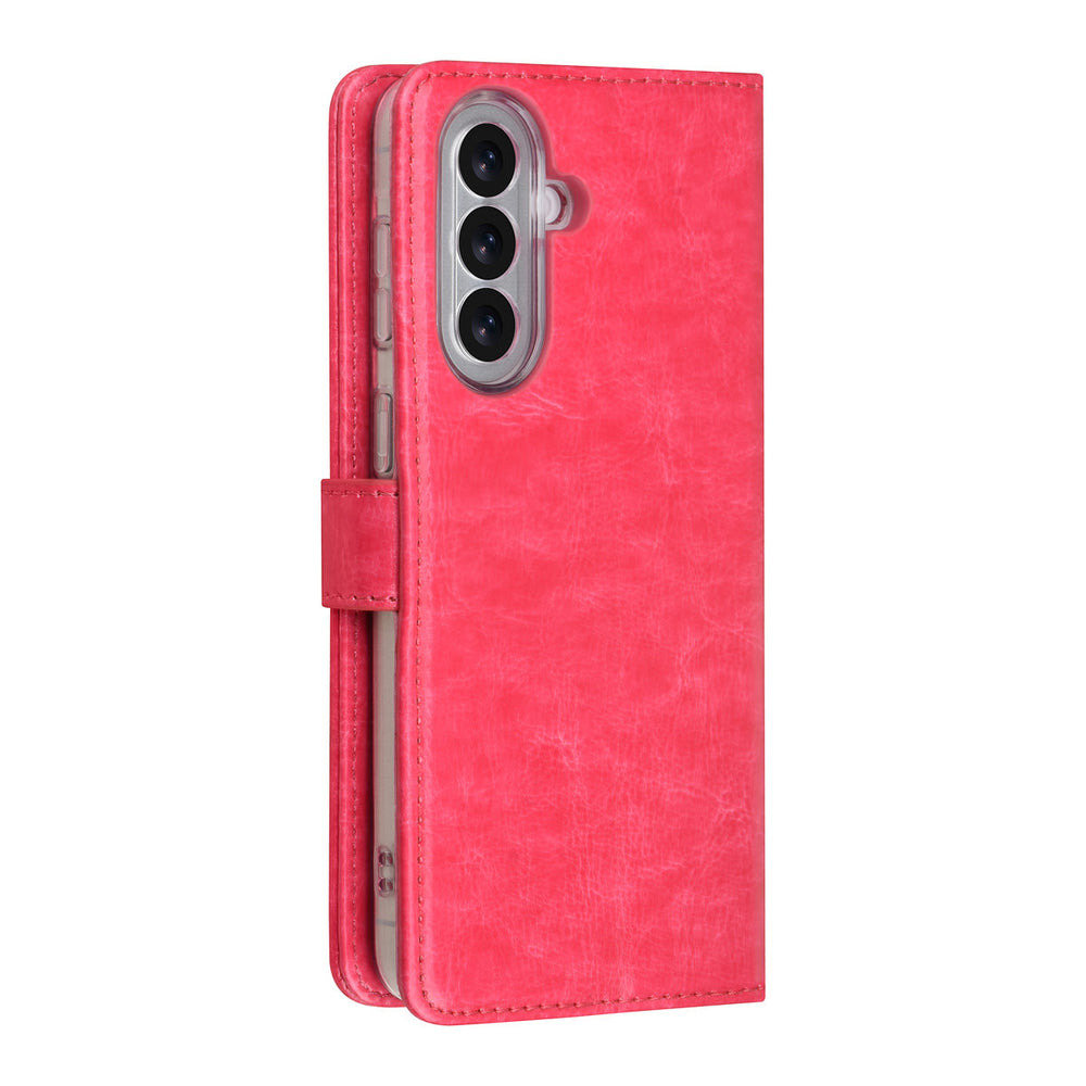 TUNIQ Samsung Galaxy A57 Book Case hoesje - Pasjeshouder voor 3 pasjes - Magneetsluiting - Hanger - Roze-Hoesjes-Ilumina Benelux