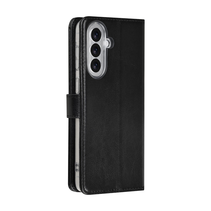 TUNIQ Samsung Galaxy A57 Book Case hoesje - Pasjeshouder voor 3 pasjes - Magneetsluiting - Hanger - Zwart-Hoesjes-Ilumina Benelux