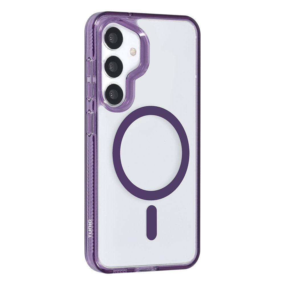 TUNIQ Samsung Galaxy S24 Back Cover hoesje Magsafe silicone - Paars-Hoesjes-Ilumina Benelux