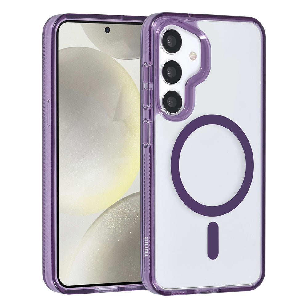 TUNIQ Samsung Galaxy S24 Back Cover hoesje Magsafe silicone - Paars-Hoesjes-Ilumina Benelux