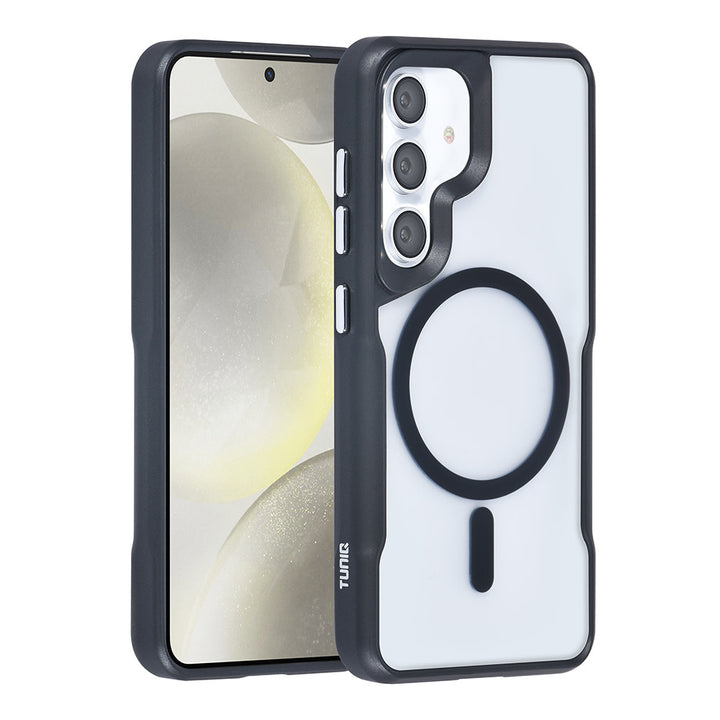 TUNIQ Samsung Galaxy S24 Back Cover hoesje Magsafe silicone - Zwart-Hoesjes-Ilumina Benelux