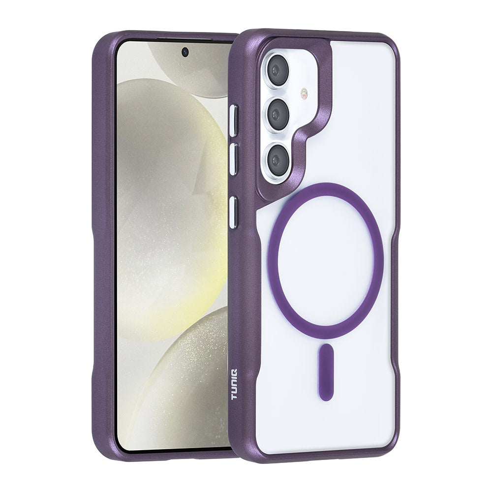TUNIQ Samsung Galaxy S24 Backcover hoesje Magsafe silicone - Paars-Hoesjes-Ilumina Benelux