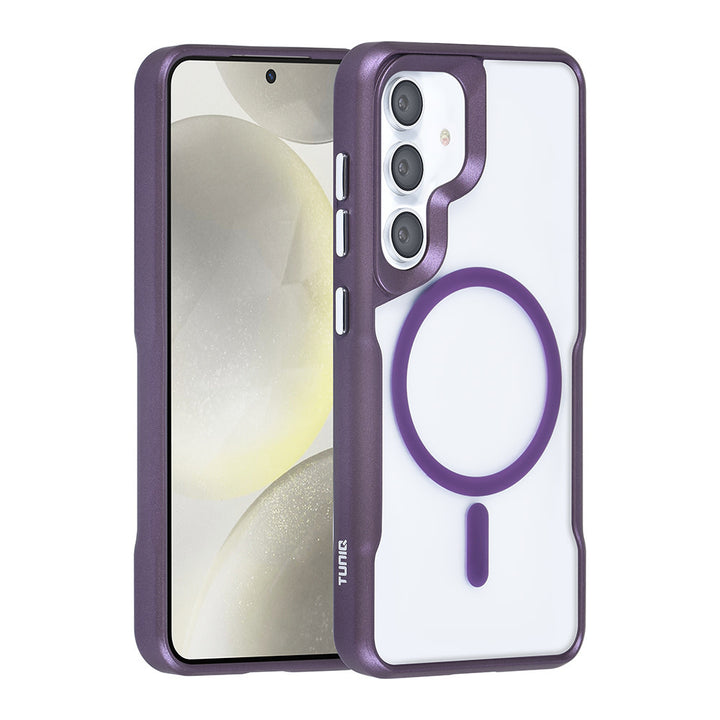 TUNIQ Samsung Galaxy S24 Backcover hoesje Magsafe silicone - Paars-Hoesjes-Ilumina Benelux