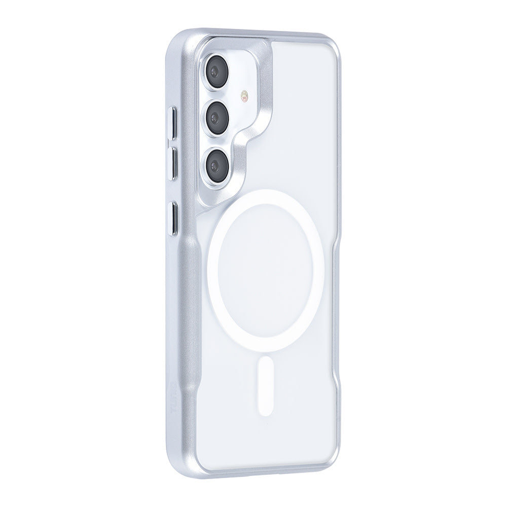 TUNIQ Samsung Galaxy S24 Backcover hoesje Magsafe silicone - Zilver-Hoesjes-Ilumina Benelux