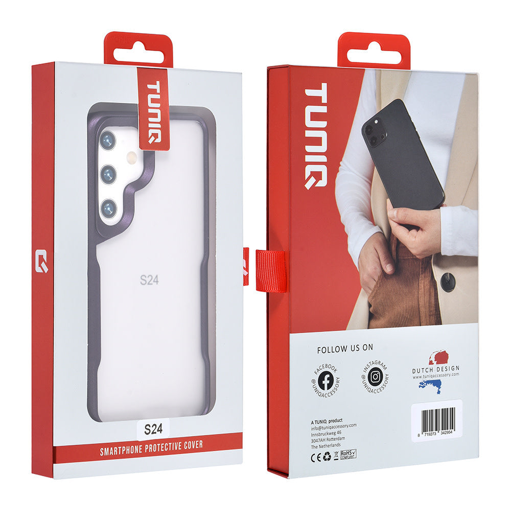 TUNIQ Samsung Galaxy S24 Backcover hoesje Silicone - Paars-Hoesjes-Ilumina Benelux