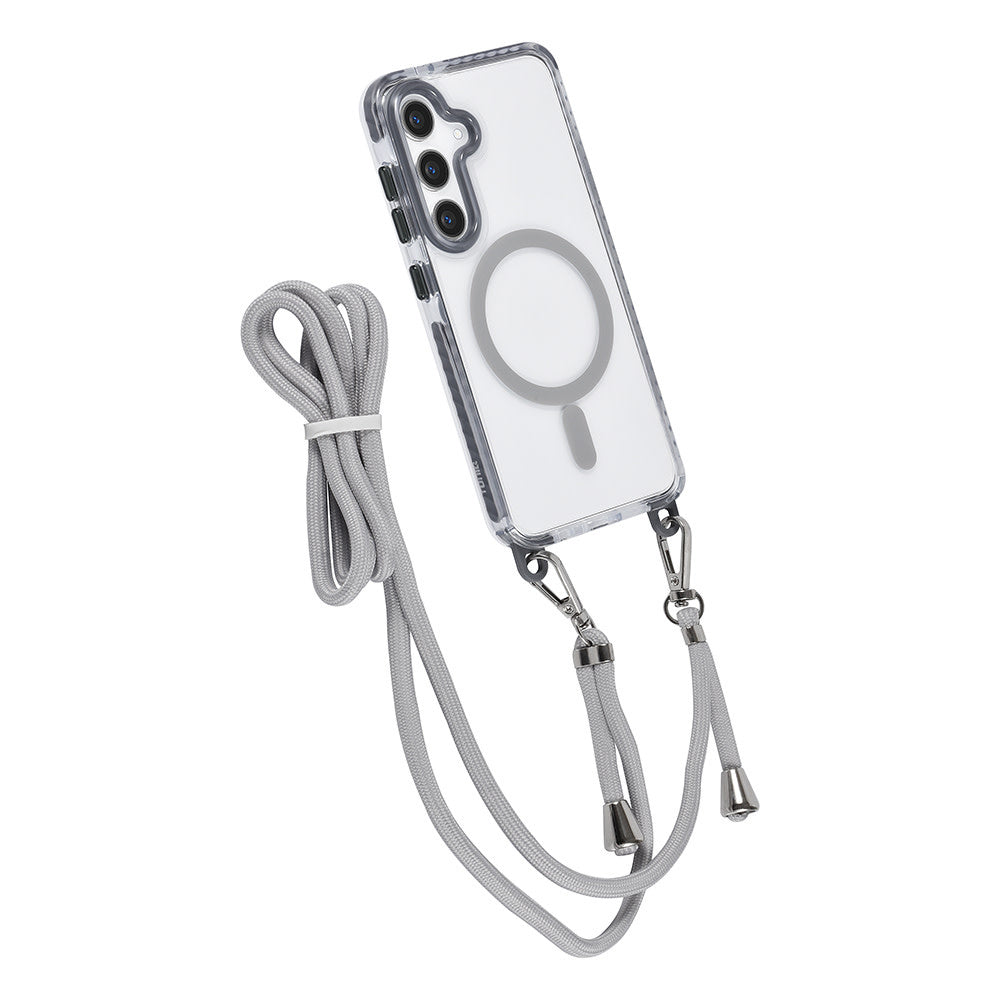 TUNIQ Samsung Galaxy S24 Backcover hoesje neck cord - magsafe - Grijs-Hoesjes-Ilumina Benelux
