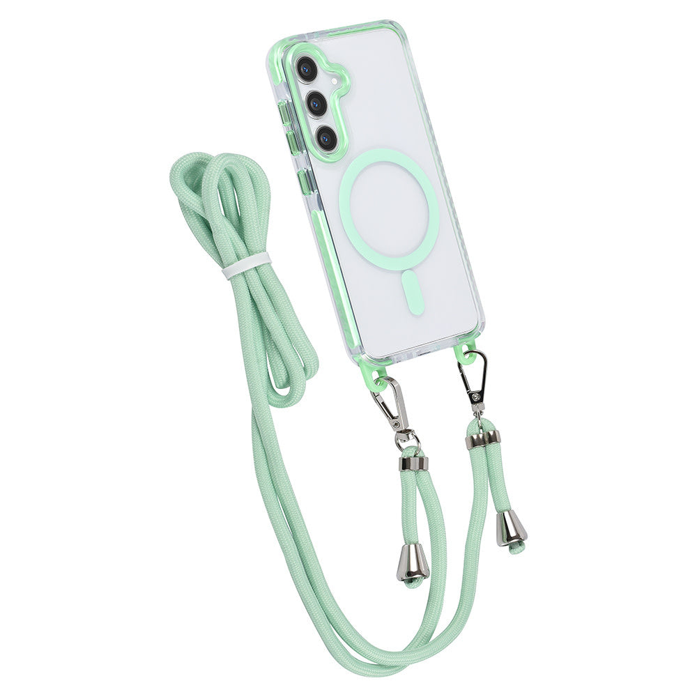 TUNIQ Samsung Galaxy S24 Backcover hoesje neck cord - magsafe - Groen-Hoesjes-Ilumina Benelux
