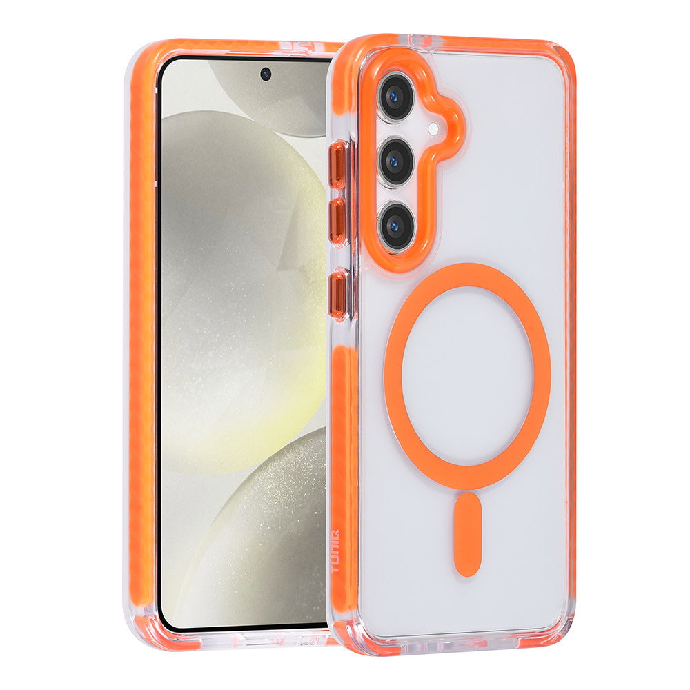 TUNIQ Samsung Galaxy S24 Backcover hoesje neck cord - magsafe - Oranje-Hoesjes-Ilumina Benelux