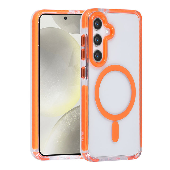 TUNIQ Samsung Galaxy S24 Backcover hoesje neck cord - magsafe - Oranje-Hoesjes-Ilumina Benelux