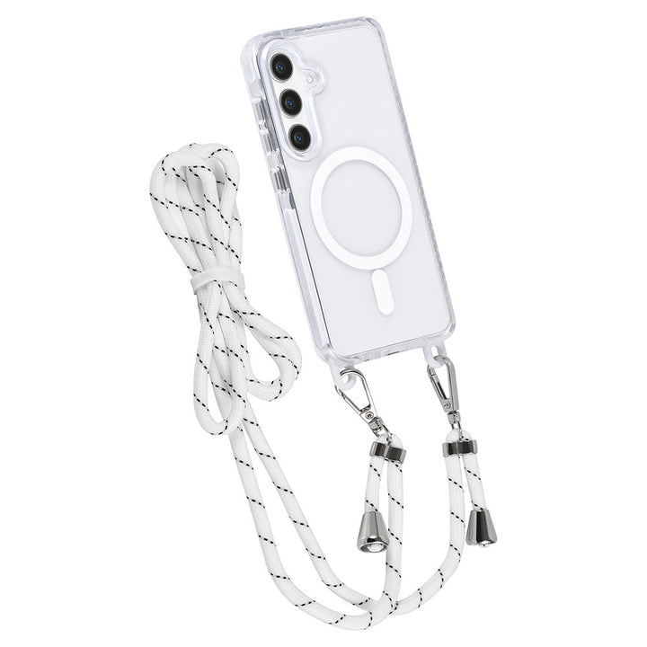 TUNIQ Samsung Galaxy S24 Backcover hoesje neck cord - magsafe - Wit-Hoesjes-Ilumina Benelux