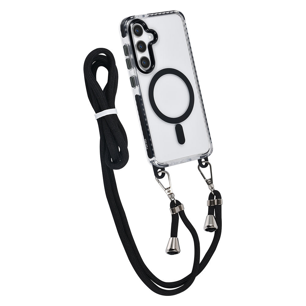 TUNIQ Samsung Galaxy S24 Backcover hoesje neck cord - magsafe - Zwart-Hoesjes-Ilumina Benelux