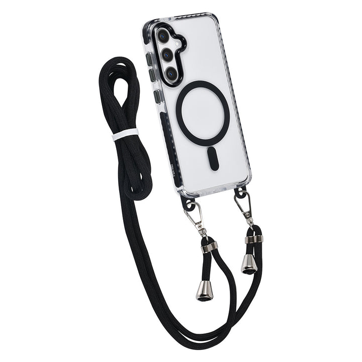 TUNIQ Samsung Galaxy S24 Backcover hoesje neck cord - magsafe - Zwart-Hoesjes-Ilumina Benelux
