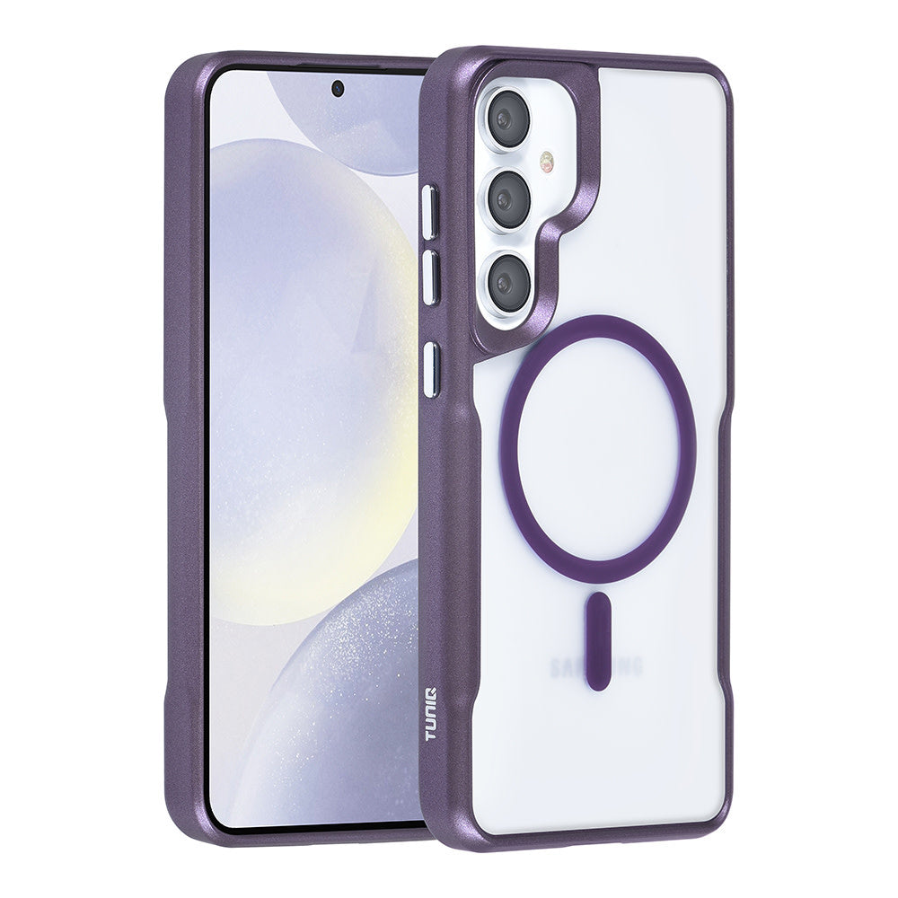 TUNIQ Samsung Galaxy S24 Plus Back Cover hoesje Magsafe silicone - Paars-Hoesjes-Ilumina Benelux