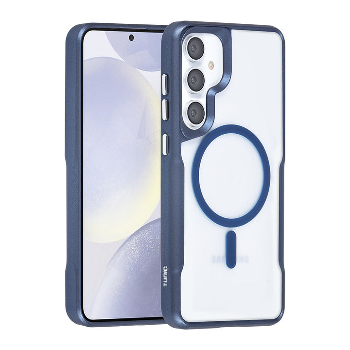 TUNIQ Samsung Galaxy S24 Plus Backcover hoesje Magsafe silicone - DonkerBlauw-Hoesjes-Ilumina Benelux