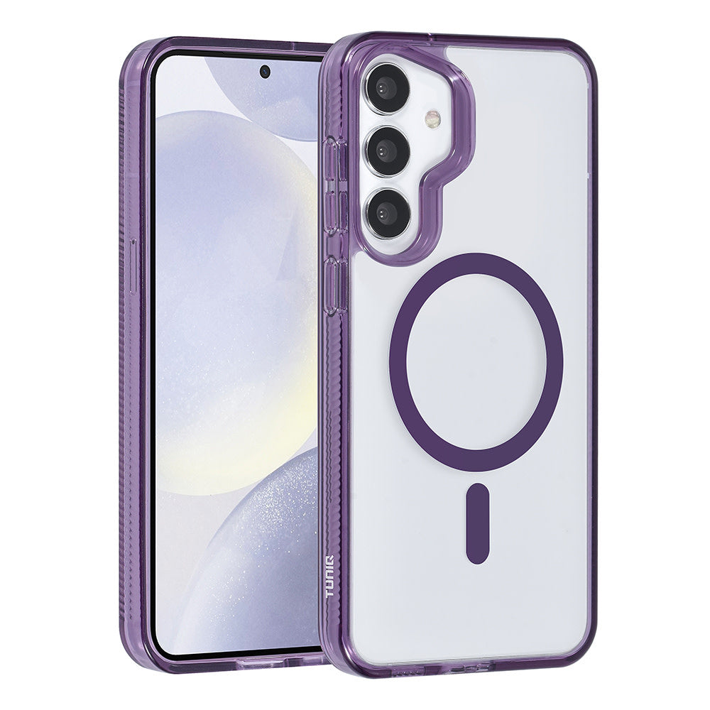 TUNIQ Samsung Galaxy S24 Plus Backcover hoesje Magsafe silicone - Paars-Hoesjes-Ilumina Benelux