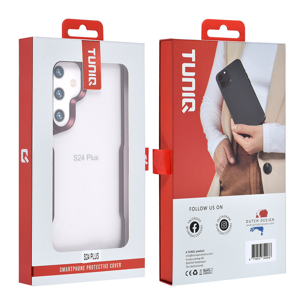 TUNIQ Samsung Galaxy S24 Plus Backcover hoesje Silicone - Rood-Hoesjes-Ilumina Benelux