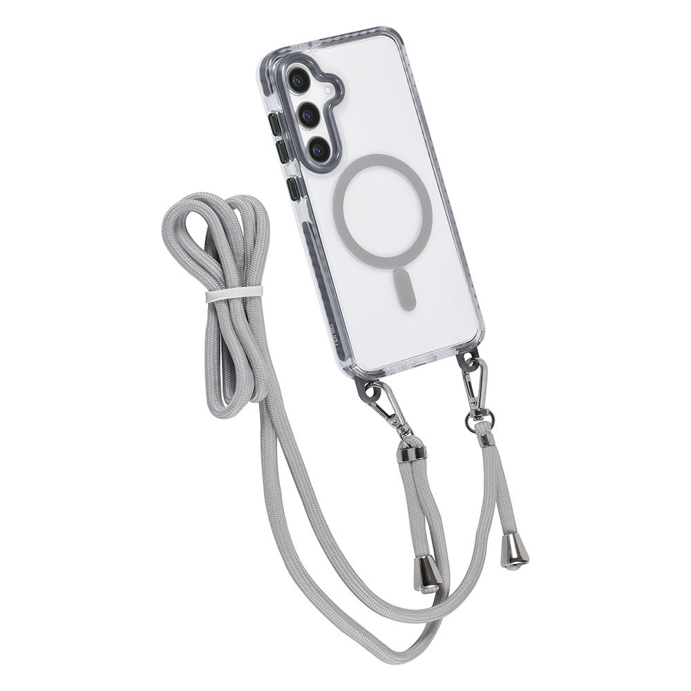 TUNIQ Samsung Galaxy S24 Plus Backcover hoesje neck cord - magsafe - Grijs-Hoesjes-Ilumina Benelux