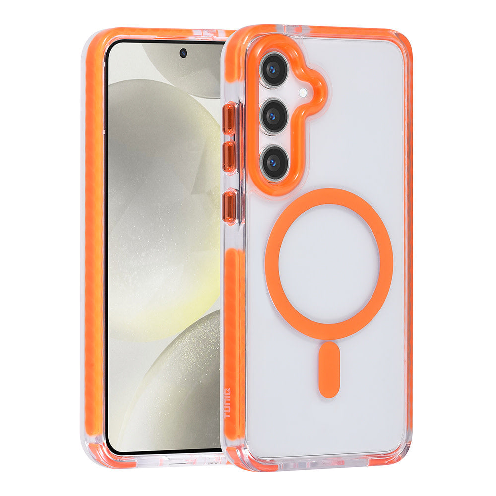 TUNIQ Samsung Galaxy S24 Plus Backcover hoesje neck cord - magsafe - Oranje-Hoesjes-Ilumina Benelux